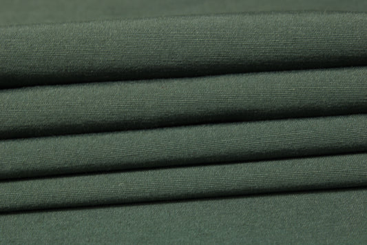 Tissu coton stretch - kaki - photo 2/4 | So Tissus