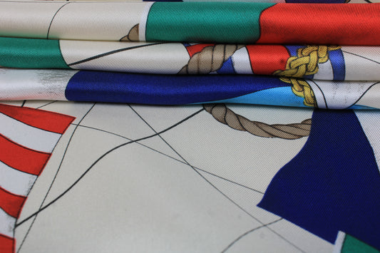 Tissu twill de soie - imprimé drapeaux - multicolore - photo 2/4 | So Tissus