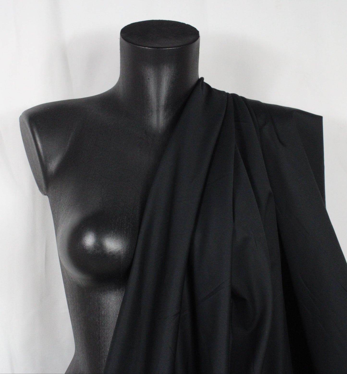 Tissu popeline de coton prestige - noir - photo 4/4 | So Tissus