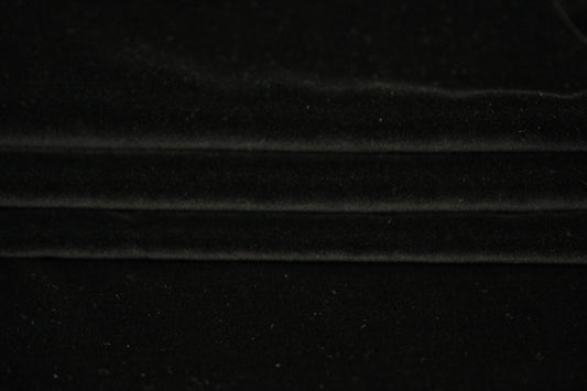 Tissu velours lisse prestige - noir - photo 2/4 | So Tissus