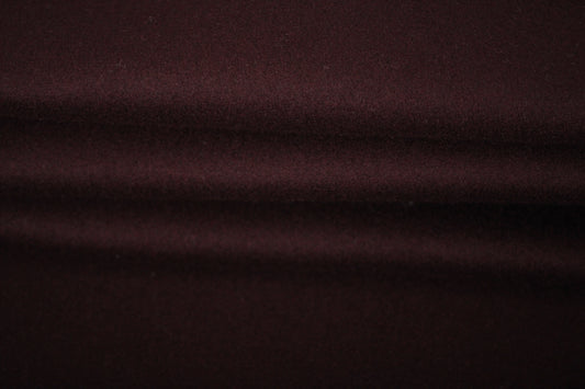 Tissu laine contrecollé -prune - photo 2/4 | So Tissus