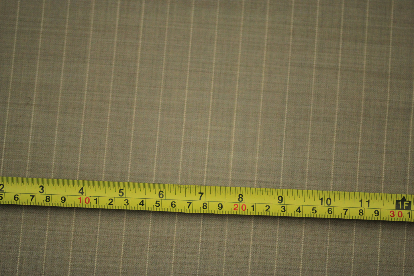 Tissu laine froide stretch - à rayures - ton greige - photo 5/5 | So Tissus