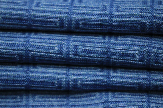 Tissu denim - à motif géométrique - photo 2/4 | So Tissus
