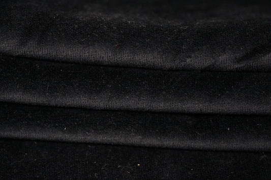 Tissu neoprène velours ras - noir - photo 2/4 | So Tissus