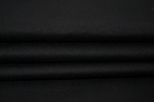 Tissu gabardine de coton prestige- noir - photo 2/4 | So Tissus
