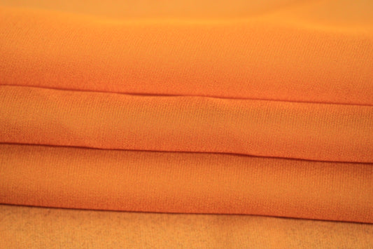 Tissu mousseline de soie - jaune orangé - photo 2/4 | So Tissus