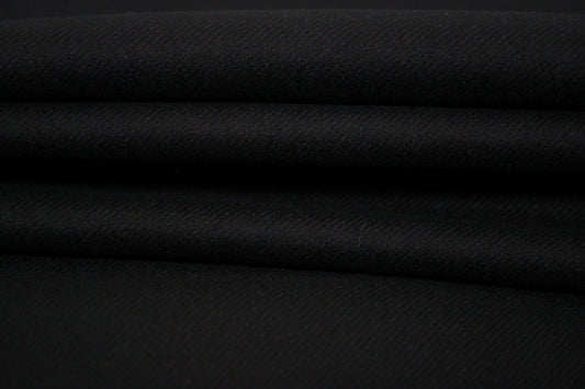 Tissu drap de laine - noir live - photo 2/4 | So Tissus