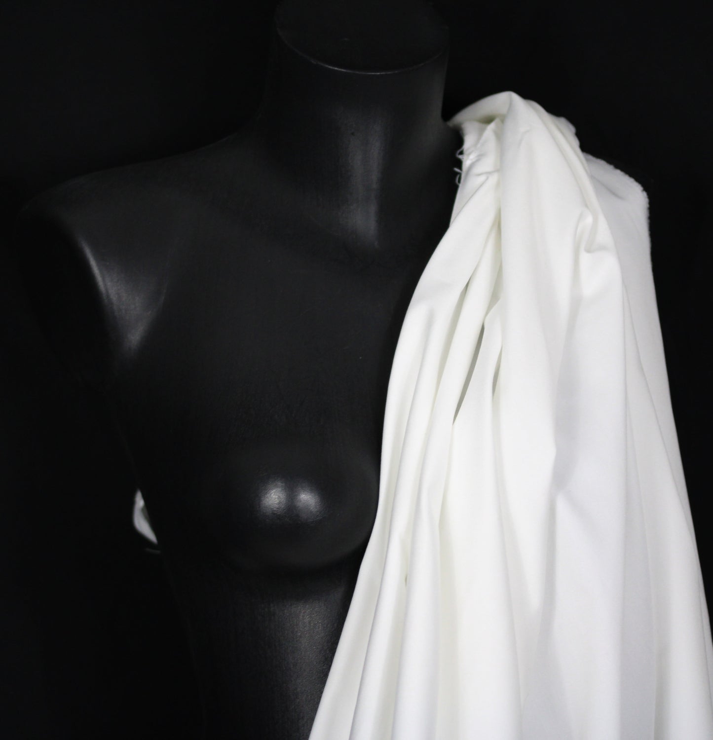 Tissu gabardine de coton prestige- blanc - photo 4/4 | So Tissus