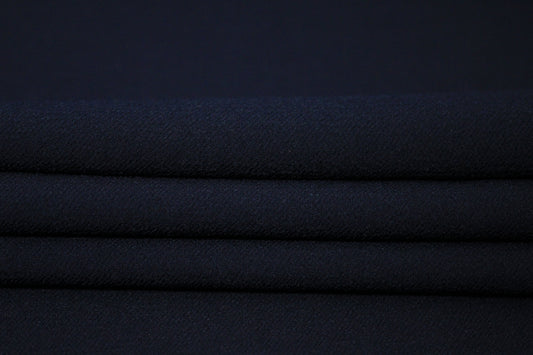 Tissu crêpe texturé - bleu marine - photo 2/4 | So Tissus