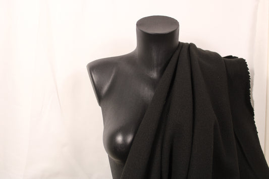 Tissu drap de laine - marron foncé - photo 2/3 | So Tissus