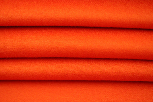 Fabric broadcloth wool and cashmere - black