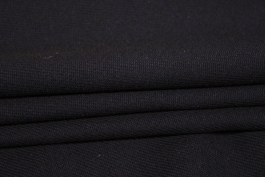 Tissu sergé viscose - bleu marine - photo 2/3 | So Tissus