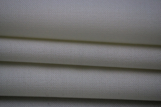 Tissu crêpe de laine - blanc cassé