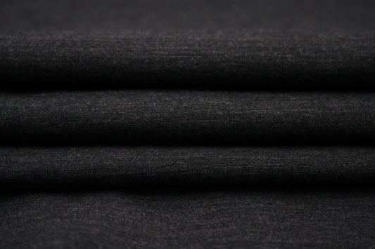 Tissu jersey de laine - gris anthracite
