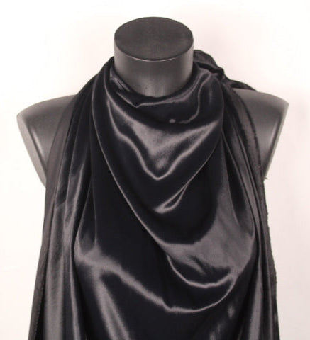 Tissu velours de soie - noir - photo 4/4 | So Tissus