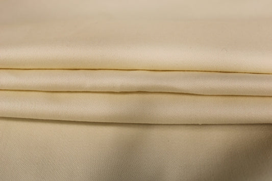 Tissu gabardine laine et cachemire - écru - photo 2/4 | So Tissus