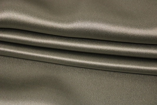 Tissu satin de soie - gris - photo 2/4 | So Tissus