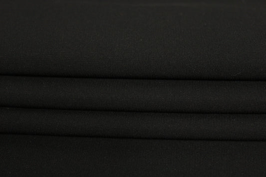 Tissu crepe viscose stretch - noir - photo 2/4 | So Tissus