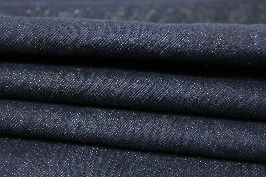 Tissu denim - brut et argenté - photo 2/4 | So Tissus