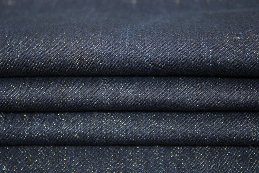 Tissu denim - brut et doré - photo 2/4 | So Tissus