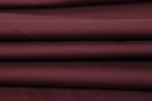 Tissu satin de coton - bordeaux - photo 2/3 | So Tissus