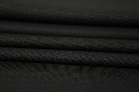 Tissu toile stretch - noir - photo 2/3 | So Tissus