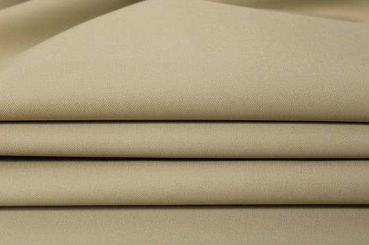 Tissu gabardine de coton prestige - beige clair - photo 2/3 | So Tissus