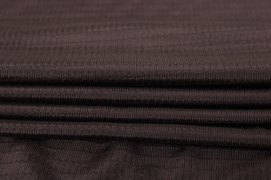 Tissu maille viscose - ripstop - bistre - photo 2/3 | So Tissus