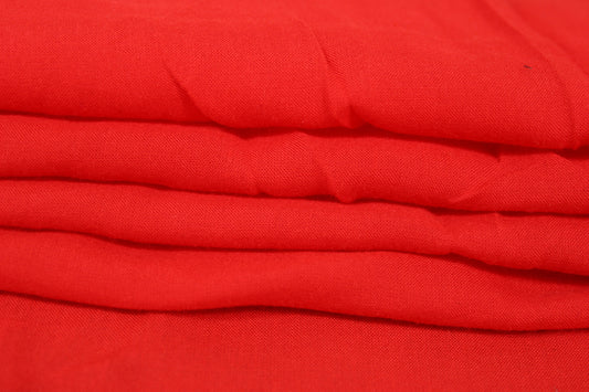 Tissu voile de viscose - rouge braise - photo 2/3 | So Tissus