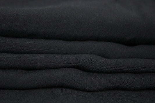 Tissu voile de viscose - noir - photo 2/3 | So Tissus