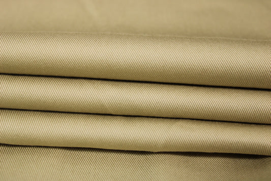 Tissu gabardine de coton - beige - photo 2/3 | So Tissus