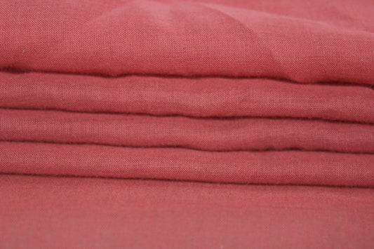Tissu voile de coton - rouge tomette - photo 2/3 | So Tissus