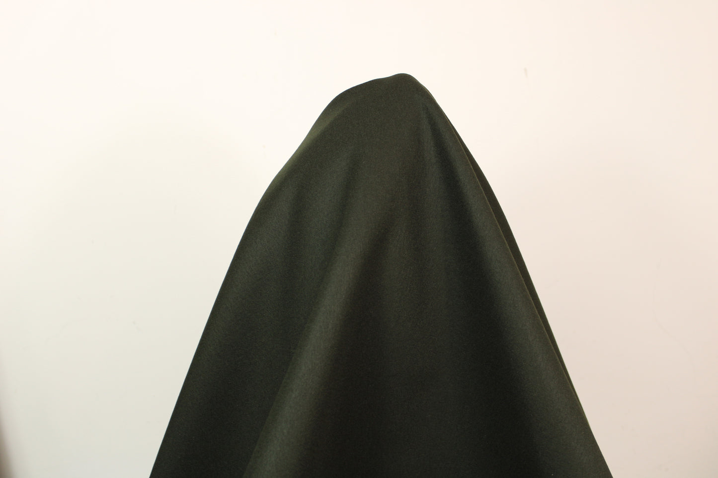 Tissu drap de laine et cachemire - kaki foncé - photo 3/3 | So Tissus
