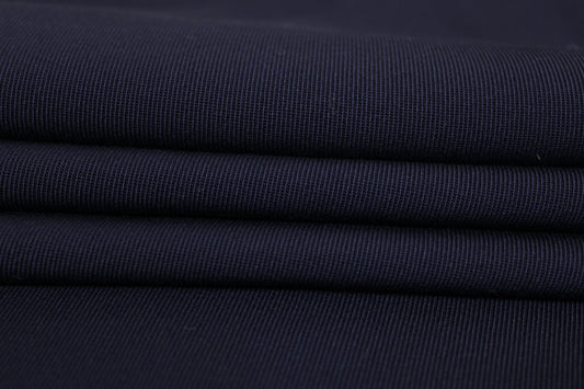 Tissu crêpe de laine - bleu marine - photo 2/3 | So Tissus