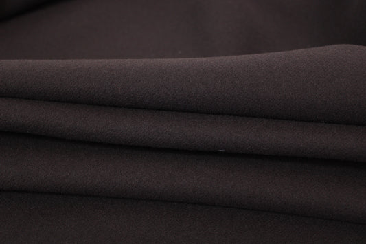 Tissu drap de laine et cachemire - marron - photo 2/3 | So Tissus