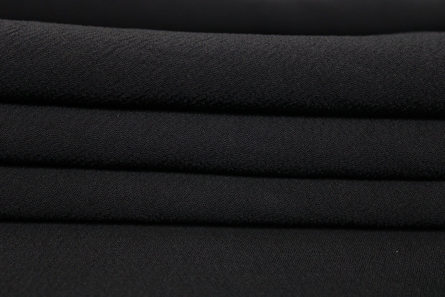 Tissu crêpe japonais - noir