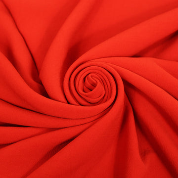 Tissu crêpe japonais - rouge braise