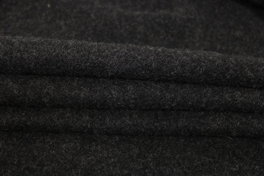 Tissu drap de laine - gris foncé chiné - photo 2/4 | So Tissus