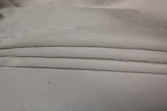 Tissu brocart motif chauve-souris - blanc - photo 2/4 | So Tissus