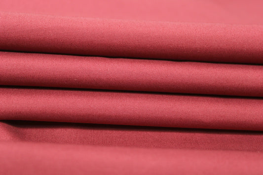 Tissu popeline coton premium - rouge bourgogne - photo 2/4 | So Tissus