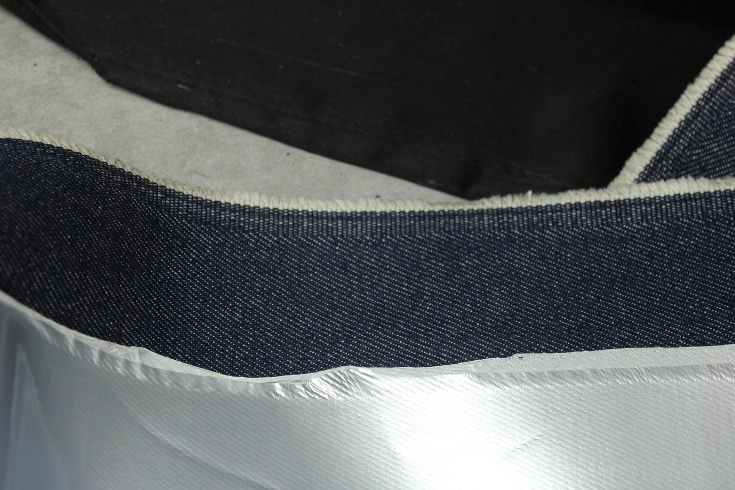 Tissu jean ciré - argenté - photo 4/4 | So Tissus