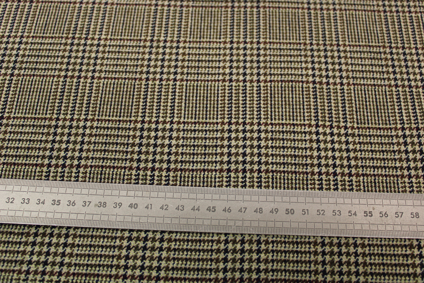 Tissu laine - prince de galles - ton kaki - photo 5/5 | So Tissus