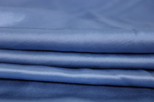 Tissu satin de viscose - bleu pastel - photo 2/4 | So Tissus