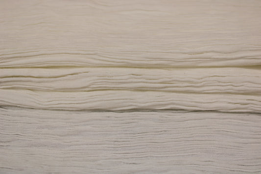 Tissu crêpon - blanc - photo 2/4 | So Tissus