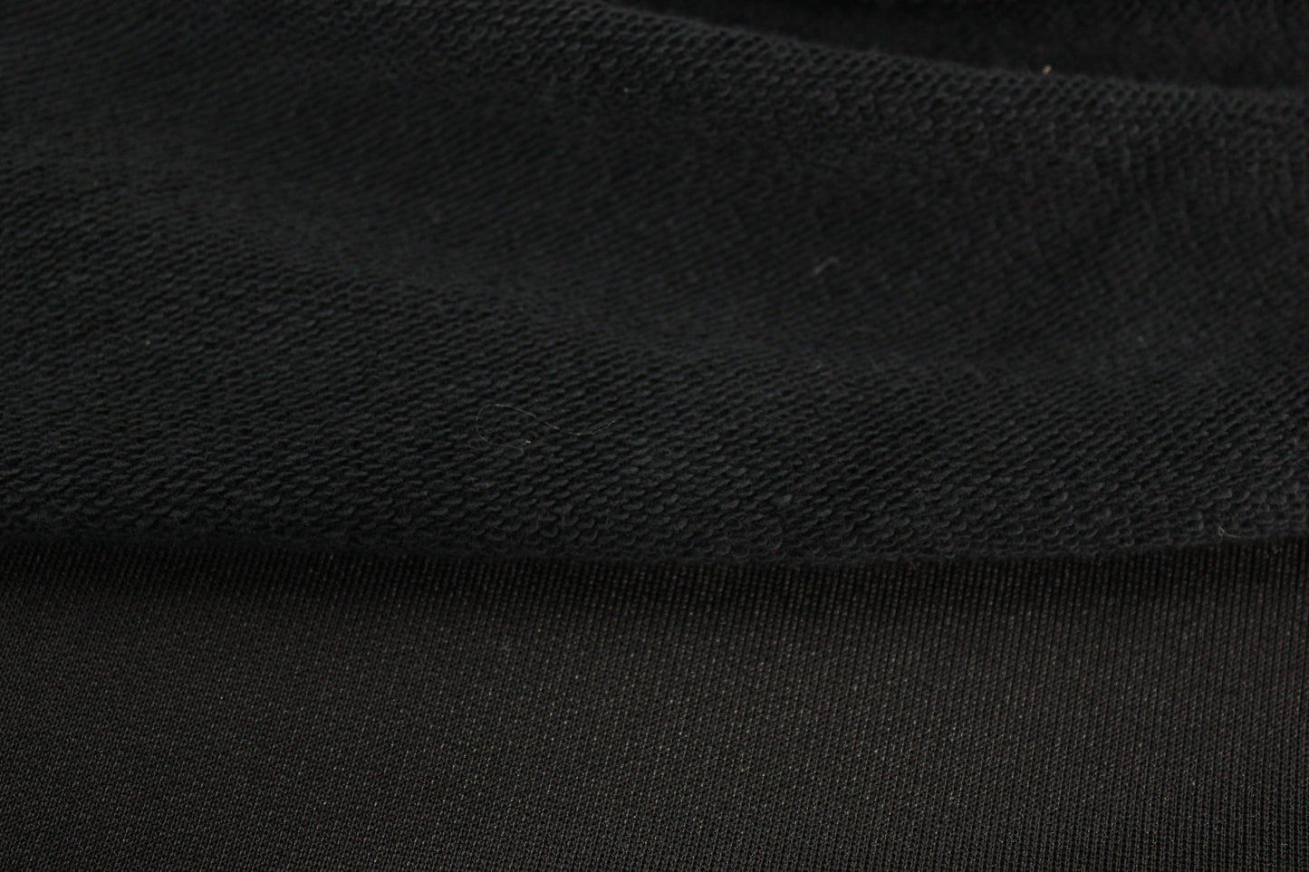 Tissu molleton french terry - noir - photo 5/5 | So Tissus