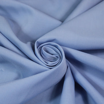 Tissu popeline coton - bleu ciel