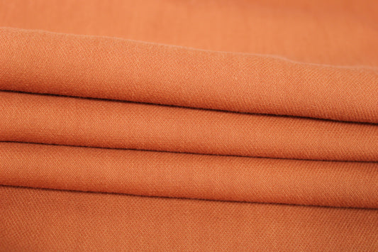 Tissu piqué de coton stretch - terracotta clair - photo 2/4 | So Tissus