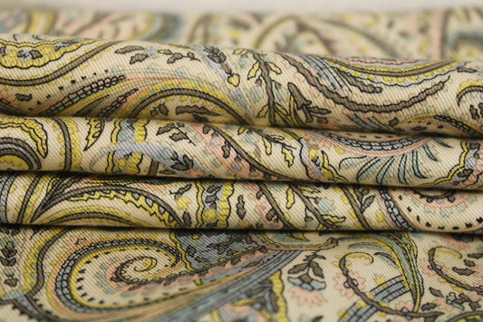 Tissu gabardine de coton - imprimé cachemire - photo 2/5 | So Tissus