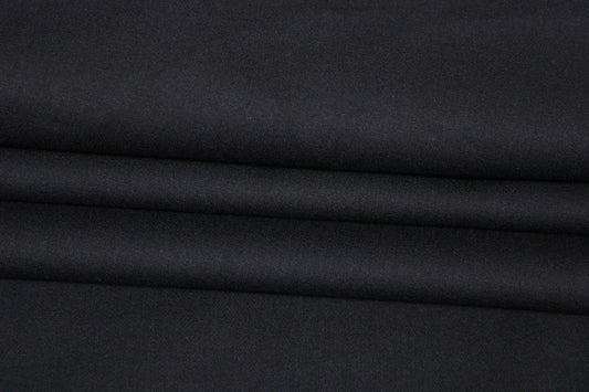 Tissu popeline de coton stretch premium - bleu marine - photo 2/4 | So Tissus