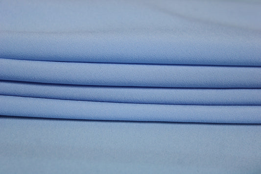 Tissu crêpe de chine - bleu ciel - photo 2/4 | So Tissus